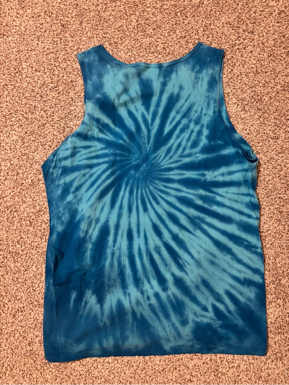 Marvel Blue Tie-Dye Captain America Graphic Tank Top - Picture 4 of 4